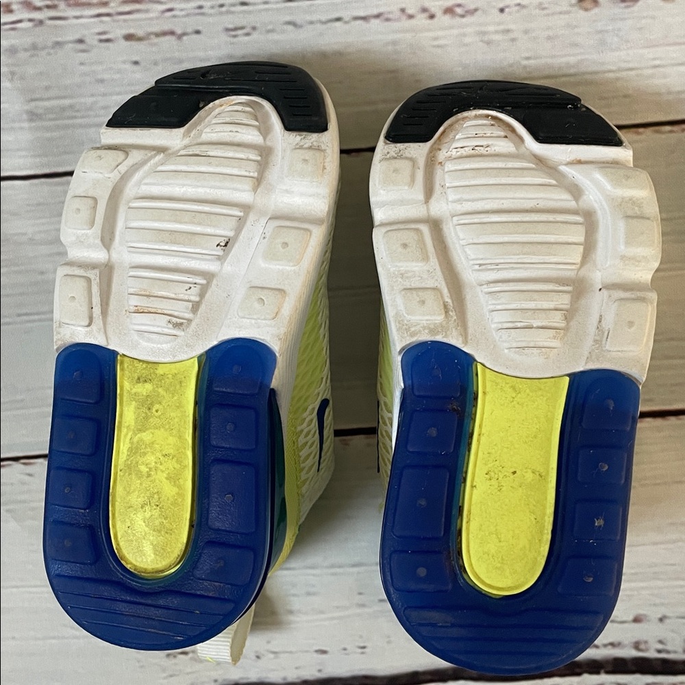 Nike Air Max 270 (Toddlers) Blue/White/Light Lemon Twist - Picture 6 of 10